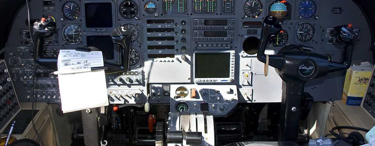Private Jet Cockpit